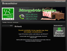 Tablet Screenshot of bomanbutor.hu